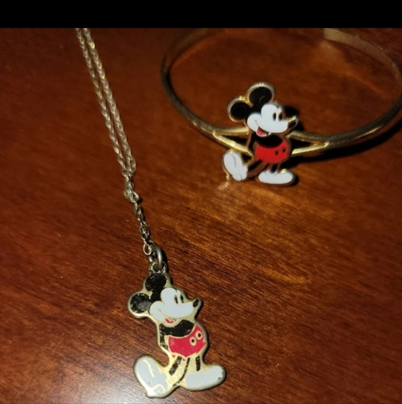 Vintage Mickey Mouse necklace and bracelet - Picture 3 of 4